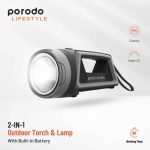 چراغ قوه شارژی Porodo مدل PD-LS2IN1TSL