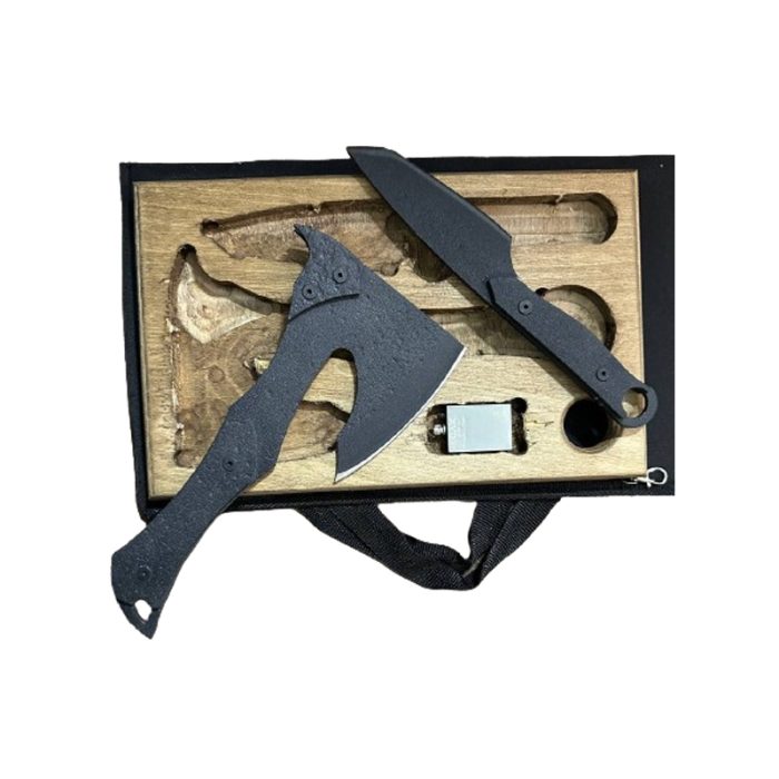 ست چاقو طبیعتگردی و ساطور دست ساز زنجان