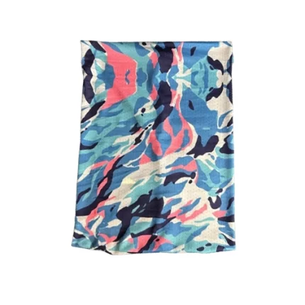 دستمال سر تابستانی مدل چریکی آبی