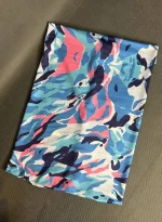 دستمال سر تابستانی مدل چریکی آبی