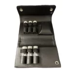 جا ادویه قابل حمل چرمی مشکی مدل پارتیزان