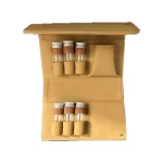 جا ادویه قابل حمل چرمی خاکی مدل پارتیزان