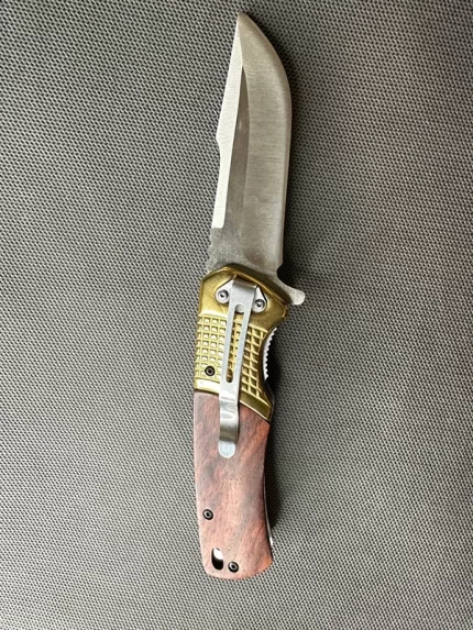 چاقو باك ضامندار مدل گلد