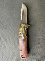 چاقو باك ضامندار مدل گلد