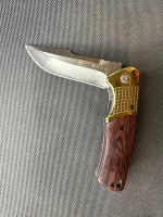 چاقو باك ضامندار مدل گلد