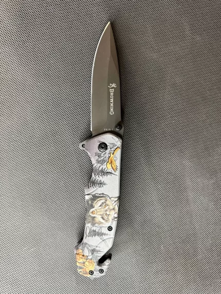 چاقو ضامن دار باك مدل ولف