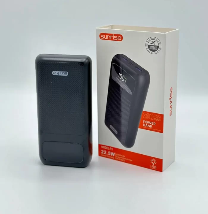 پاور بانک SUNRISE P3 ظرفیت 20000 میلی آمپر - تصویر 6