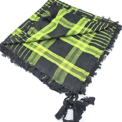 شماق، دستمال سر، اسکارف هندی رنگ سبز فسفری