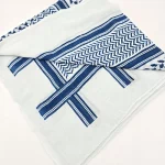 دستمال سر و شماق عربی رنگ آبی