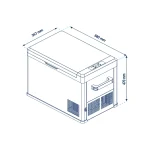 یخچال فریزر خودرو ایستکول مدل C-4040-TM