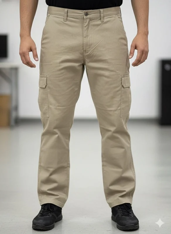 شلوار شیش جیب Dickies کرمی مدل بگ