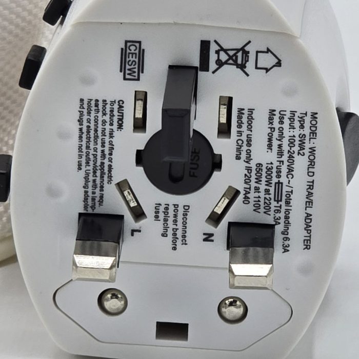 شارژر مسافرتی و تبدیل برق یونیورسال - تصویر 3